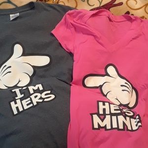 Couples gently worn t-shirts